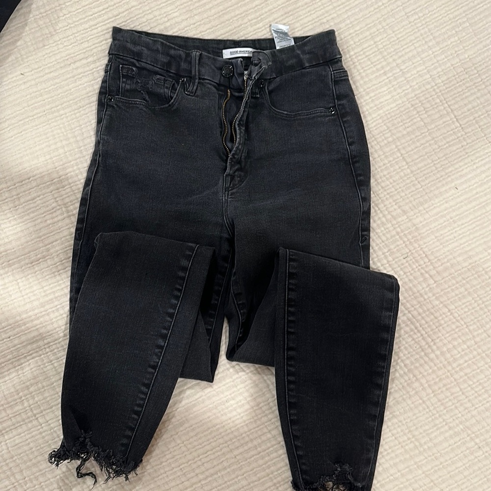 Good American high waist crops